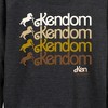 Women's - Barbie - Kendom Western Lightweight French Terry Wide Neck Long Sleeve Shirt - 2 of 4