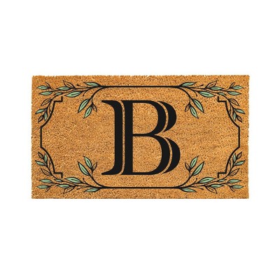 28" x 16" Monogram Coir Mat, Letter  "B"