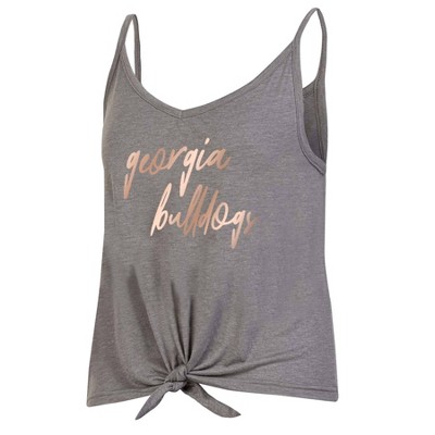 NCAA Georgia Bulldogs Women's Gray Tank Top