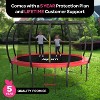 Joyberri Trampoline - ASTM Certified, 8-16ft for kids & adults. Anti-rust, with enclosure net, ladder, LED lights & sprinkler. Safe & fun! - 2 of 4