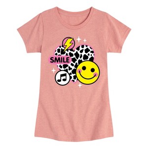 Girls' - Instant Message - Y2K Heart Fitted Short Sleeve Graphic T-Shirt - 1 of 4