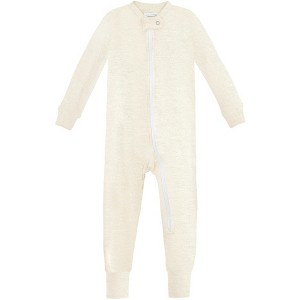City Threads USA-Made Organic Cotton Super-Soft Footless Zip Footie - 1 of 4