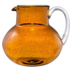 Artland Iris 2.7L Glass Pitcher Amber