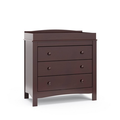 Graco Noah 3 drawer Dresser With Removable Changing Table Topper Espresso Target