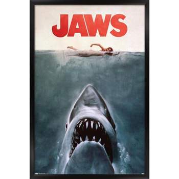 Trends International Jaws - One Sheet Framed Wall Poster Prints