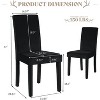 AMERLIFE Velvet Upholstered Dining Chairs, Modern Minimalist Parsons Chairs, - 2 of 3