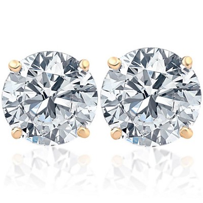 Pompeii3 1 3/4ct Diamond Studs 14K Yellow Gold