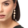 SOHI Women's Ivory White Party Stone Drop Earring - 4 of 4
