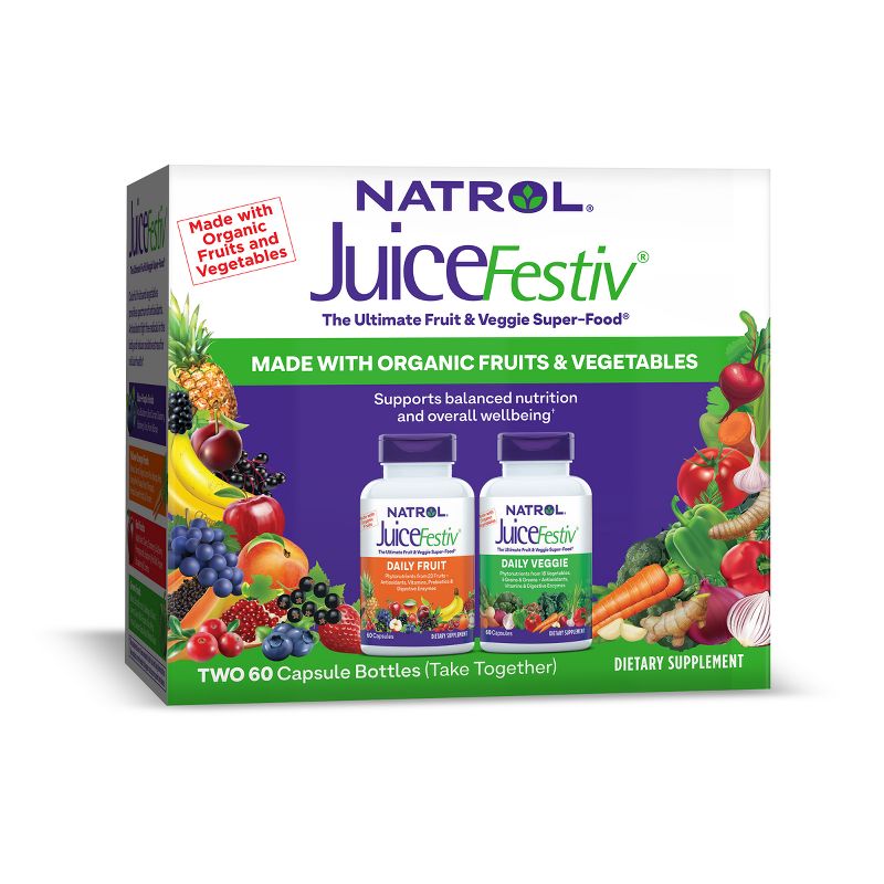 Natrol JuiceFestiv Capsules - 120ct, 1 of 12