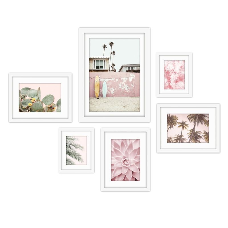 Americanflat Boho Botanical (Set Of 6) Framed Prints Gallery Wall Art Set Southwest Beach Photography By Sisi And Seb, 1 of 5