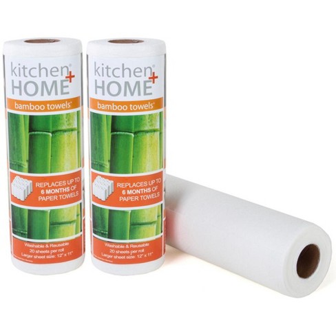 Reusable Bamboo Paper Towels - Washable And Recycled Kitchen Roll, Zero