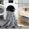 Washable Area Rugs Non-Slip Vintage Rugs for Living Room, Low Pile Stain-Resistant Distressed Oriental Carpet, Foldable Floral Print Floor Covering - 2 of 4