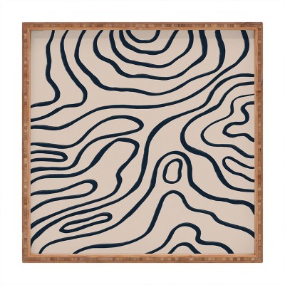 17" Wood Alisa Galitsyna Large Topographic Map Tray - society6