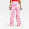 Girls' Hello Kitty Tropical Floral Printed Gauze Pants - Pink - 2 of 3