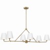 Crystorama Lighting Xavier 6 - Light Chandelier in  Vibrant Gold/White - 3 of 4