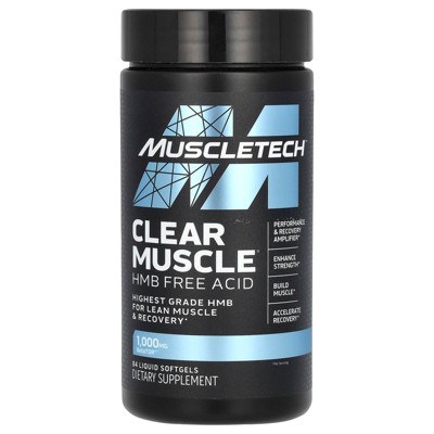 MuscleTech Clear Muscle, HMB Free Acid, 84 Liquid Softgels