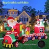 Itopfox 8ft Christmas Inflatable Gingerbread Man with Built-in LED Lights Waterproof Outdoor Holiday Yard Lawn Garden Decor 1 Piece - 4 of 4