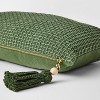 Lumbar Basketweave with Tassel Army Green - Threshold™ Designed with Studio McGee - 4 of 4