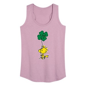 Women's - Peanuts - Woodstock Clover Graphic Racerback Tank - 1 of 4