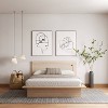 Nexera Queen Malibu Bed with Headboard Natural Blonde: Engineered Wood, Minimalist Design - 3 of 4