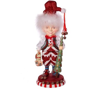 Kurt Adler Hollywood Nutcrackers Elf with Tree Nutcracker, 15" - 1 of 4