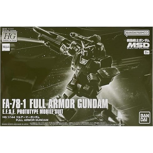 Bandai Msd Fa-78-1 Efsf Full Armor Gundam Hg 1/144 Model Kit : Target