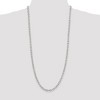 Black Bow Jewelry 6.25mm, Sterling Silver Fancy Solid Rolo Chain Necklace - 2 of 4