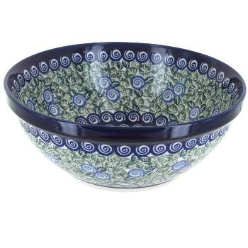 Blue Rose Polish Pottery 850 Zaklady Medium Serving Bowl