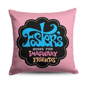 Cartoon Network Foster's Home For Imaginary Friends Foster's Logo Throw Pillow 18x18 inches - 1 of 2