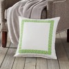 Kensington Garden 20"x20" Greek Key Cotton Canvas Square Throw Pillow - 2 of 3