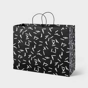 White/Black Confetti Medium Gift Bag - Spritz™