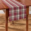 Park Designs Culpepper Red Plaid Table Runner 13" x 36" - 2 of 4