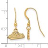 Black Bow Jewelry 14k Yellow Gold Plated Sterling Silver Maine Black Bears NCAA Dangle Earrings - 2 of 3