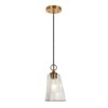 LNC Sallingboe Modern Geometric Kitchen Island Pendant  Lights, Polished Gold  with Textured Cylinder Glass,1/3/6Light,6.3in/26.2in/55.1in - 3 of 4