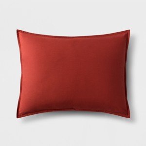 Red Solid Sham (Standard) - Made By Design