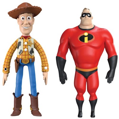 FleXfigs: Pixar Woody & Mr. Incredible- 2 Character Pack -Ages 3+