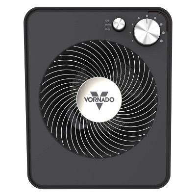 Vornado Gray Electric Space Heater with Thermostat and Auto Shut-off