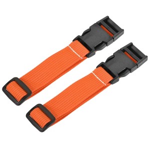 Unique Bargains Travel Packing Adjustable Utility Strap with Buckle 2 Pcs - 1 of 4