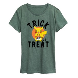 Women's - Pokémon - Trick Or Treat Short Sleeve Graphic T-Shirt - 1 of 4