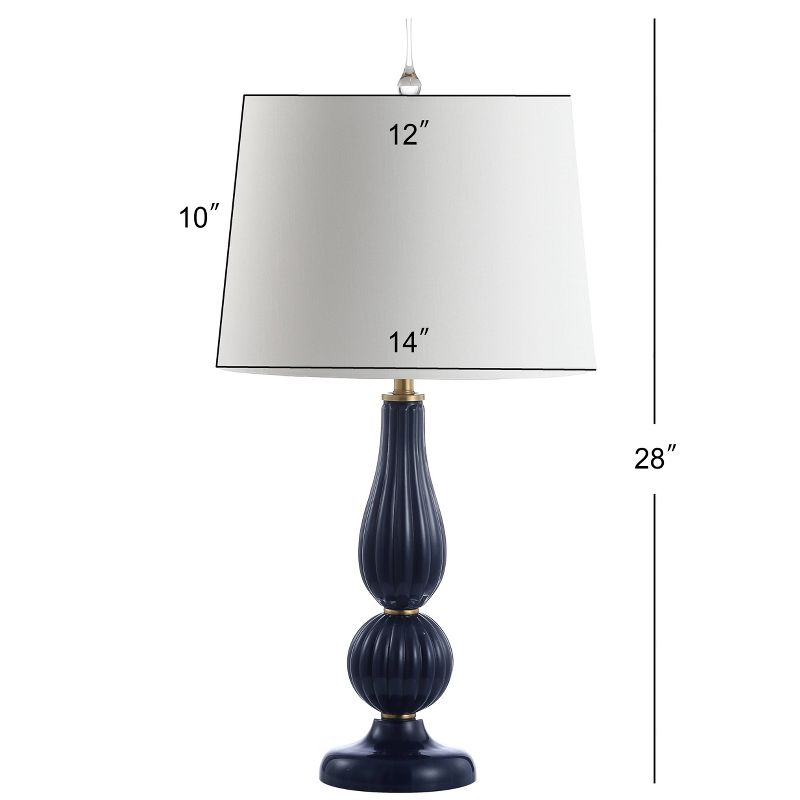 28" Glass/Metal Maddie Table Lamp (Includes Energy Efficient Light Bulb) - JONATHAN Y, 5 of 7