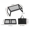 NAYSAYE Grill Racks Portable Folding Campfire Grill with Carrying Bag for Outdoor Cooking, Black, 18"*12"*8" - 3 of 4