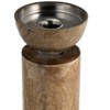 Modern Tabletop Candle Holder in a Natural Finish - Sleek Elegant Candle Holder for Living Room or Shelf Display - 3 of 4