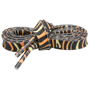 Elerevyo Printed Shoelaces Animal Pattern Flat Shoe Laces for Sneakers Shoestring 2 Pairs - 1 of 4