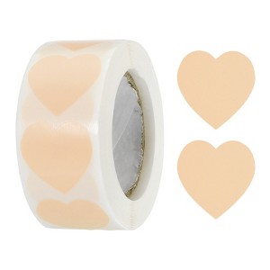 Unique Bargains Self-Adhesive Heart Decoration Sticker for Envelope Wedding 500 Pcs - 1 of 4