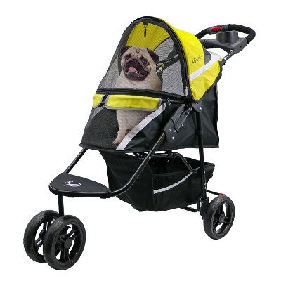 Petique Revolutionary Stroller, Dog Cart for Small to Medium Size Pets, Ventilated Pet Jogger for Cats & Dogs