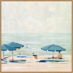 30" x 30" If its The Beaches II by Emma Scarvey Framed Canvas Wall Art Print - Amanti Art: Coastal Seascape Decor - 1 of 4