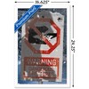 Trends International Jurassic World: Dominion - Warning Sign Logo Framed Wall Poster Prints - 3 of 4