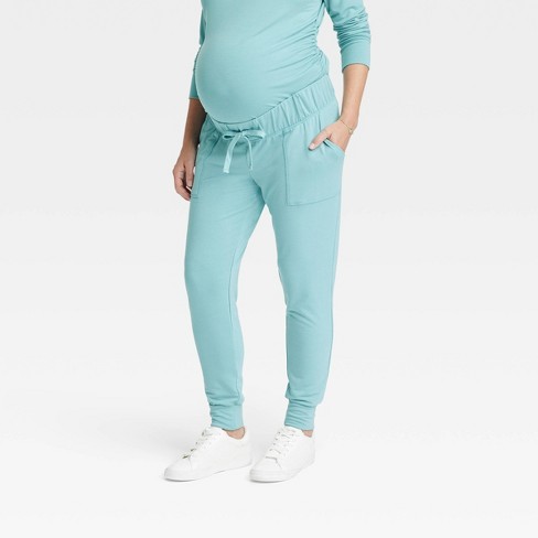 Low Waist Maternity Jogger/Lounge Pants- Black