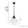 Hunter Fans Cypress Grove 1 - Light Pendant in  Brushed Nickel - 3 of 4