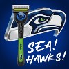 Gillette Labs NFL Razors - Seahawks - 4pk - 3 of 4